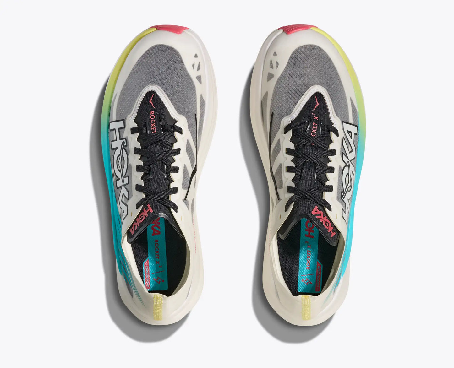 HOKA - ZAPATILLA ROCKET X 2 (UNISEX) yuzu/cielo blue