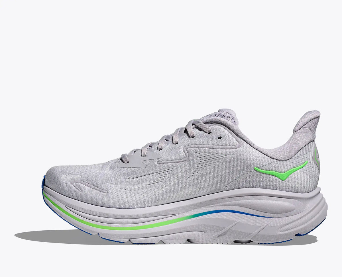 HOKA - Clifton 10 Ash Grey / Neon Green