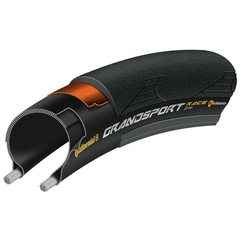 CONTINENTAL - CUBIERTA GRAND SPORT RACE 700x28C PLEGABLE NEGRO