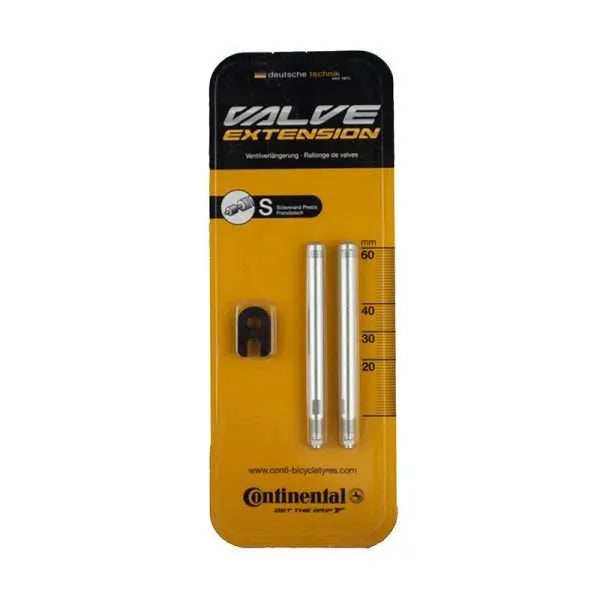 JUEGO DE PROLONGADORES DE VALVULA CONTINENTAL ALUMINIO 60 mm