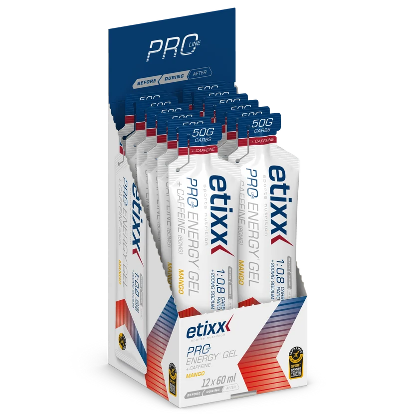 ETIXX - Double Carb Energy Gel - Caffeine Mango