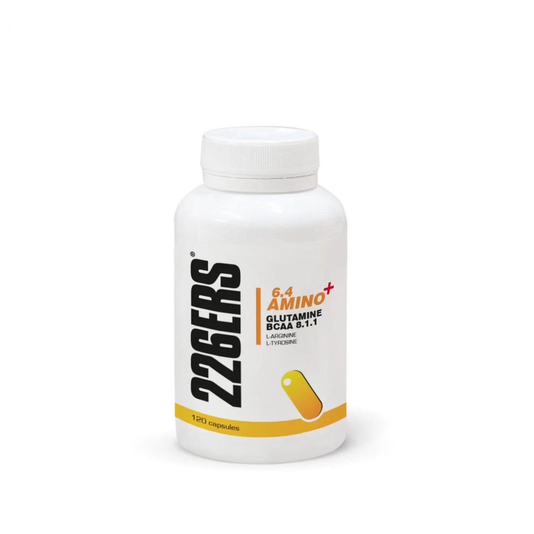 6.4 AMINO+ 226ers - Cápsulas Glutamina + BCAA + L-Arginina + L-Tirosina - 120 Cápsulas