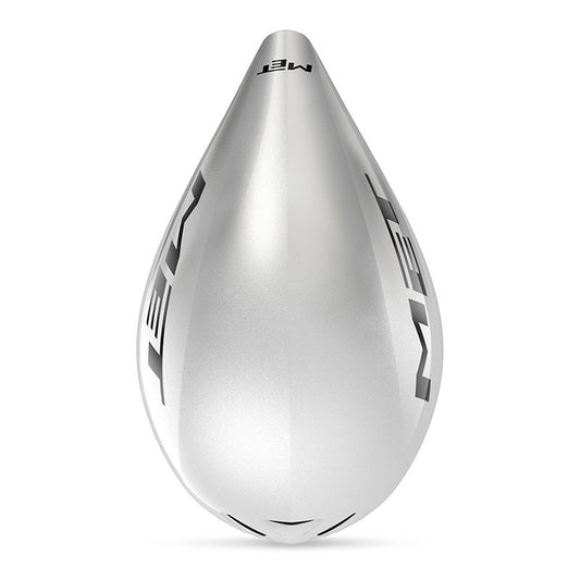 MET - CASCO DRONE WIDE BODY II BLANCO METALICO BRILLO