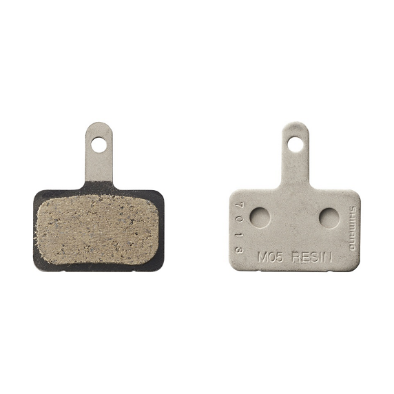 SHIMANO - M05-RX Pastillas de resina y muelle con pasador de aletas (par)