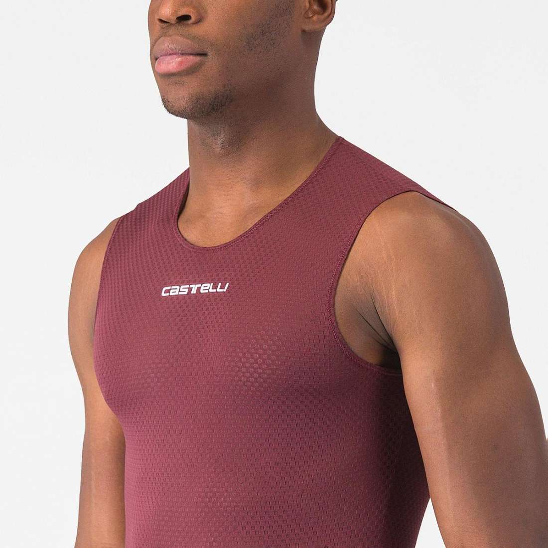 CASTELLI - Camiseta interior Pro Mesh 2.0 s/m Burdeos osc