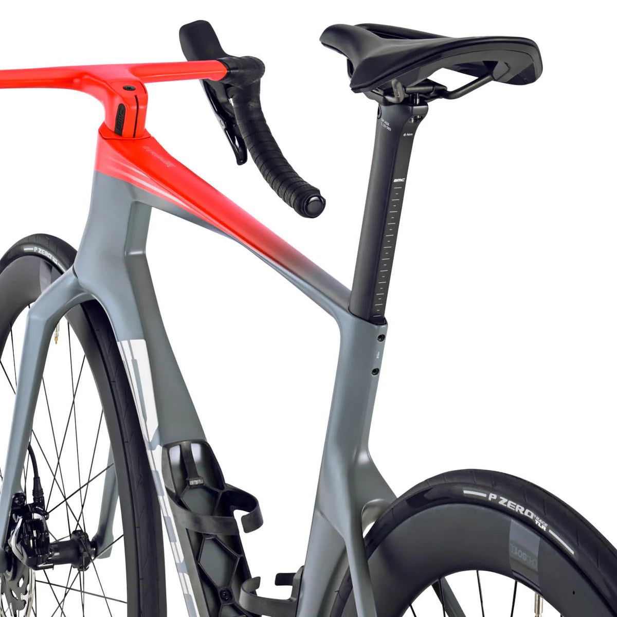 BMC - Teammachine R 01 THREE IRON GREY / NEON RED