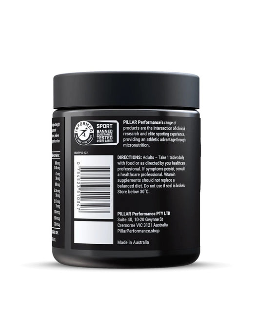 PILLAR PERFORMANCE - Ultra B Active Pillar Performance Peak Performance 60 Tablets