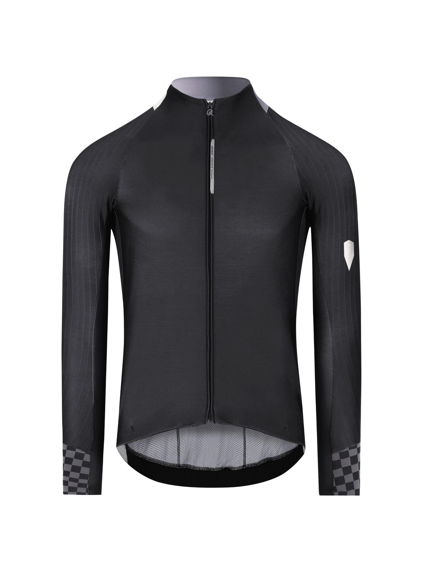 Q36.5 - Gregarius Hybrid Collar Fade Maillot Manga Larga Negro