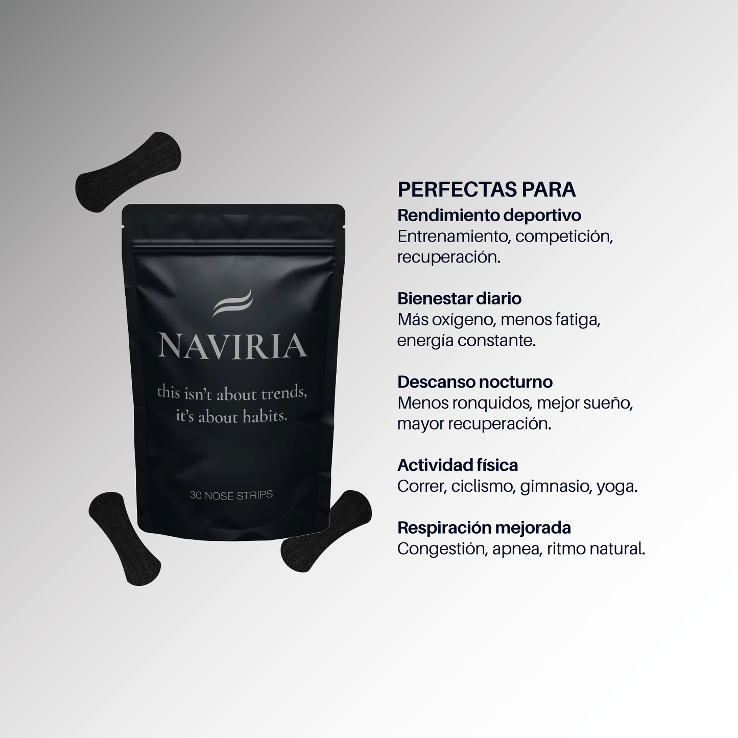 NAVIRIA STRIPS - Tira nasal - Pack 30 uds