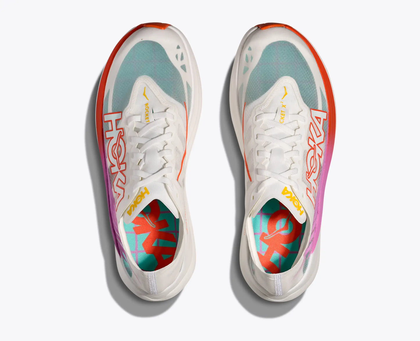 HOKA - ZAPATILLA ROCKET X 2 (UNISEX) frost / lava
