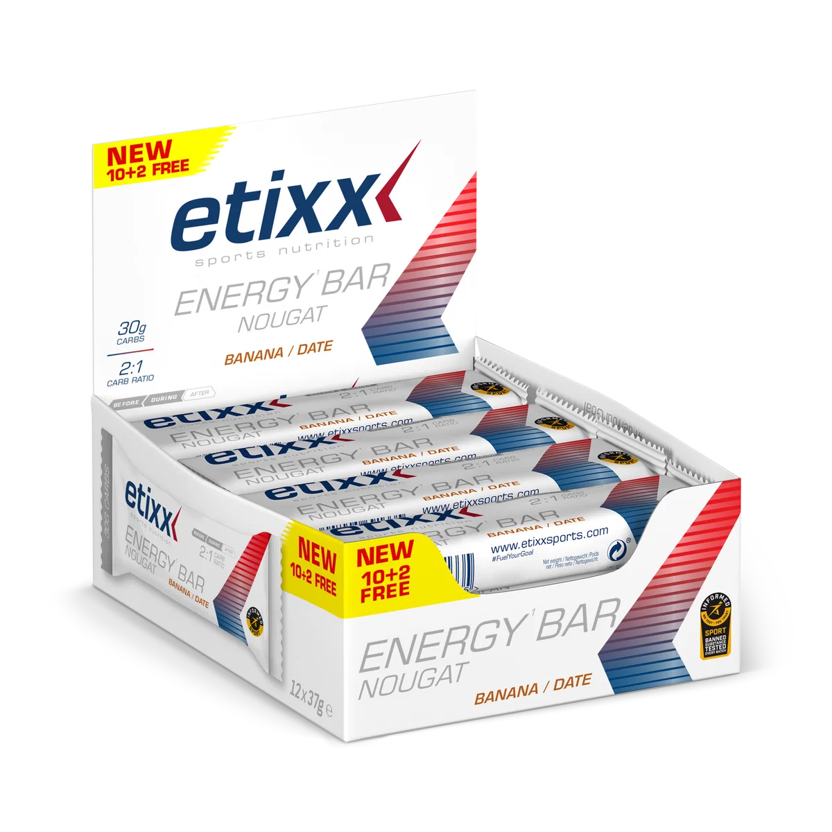 ETIXX - Energy Bar Nougat - Date Banana