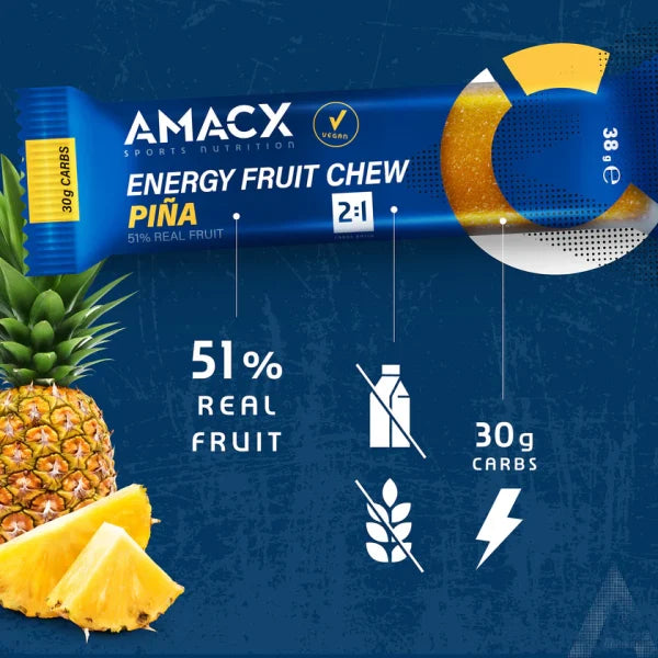 AMACX Energy Fruit Chew Piña | 12 pack