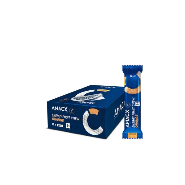 AMACX Energy Fruit Chew Naranja | 12 pack