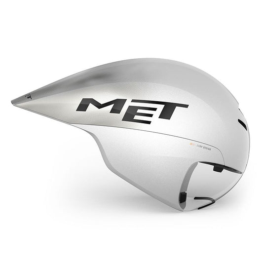 MET - CASCO DRONE WIDE BODY II BLANCO METALICO BRILLO