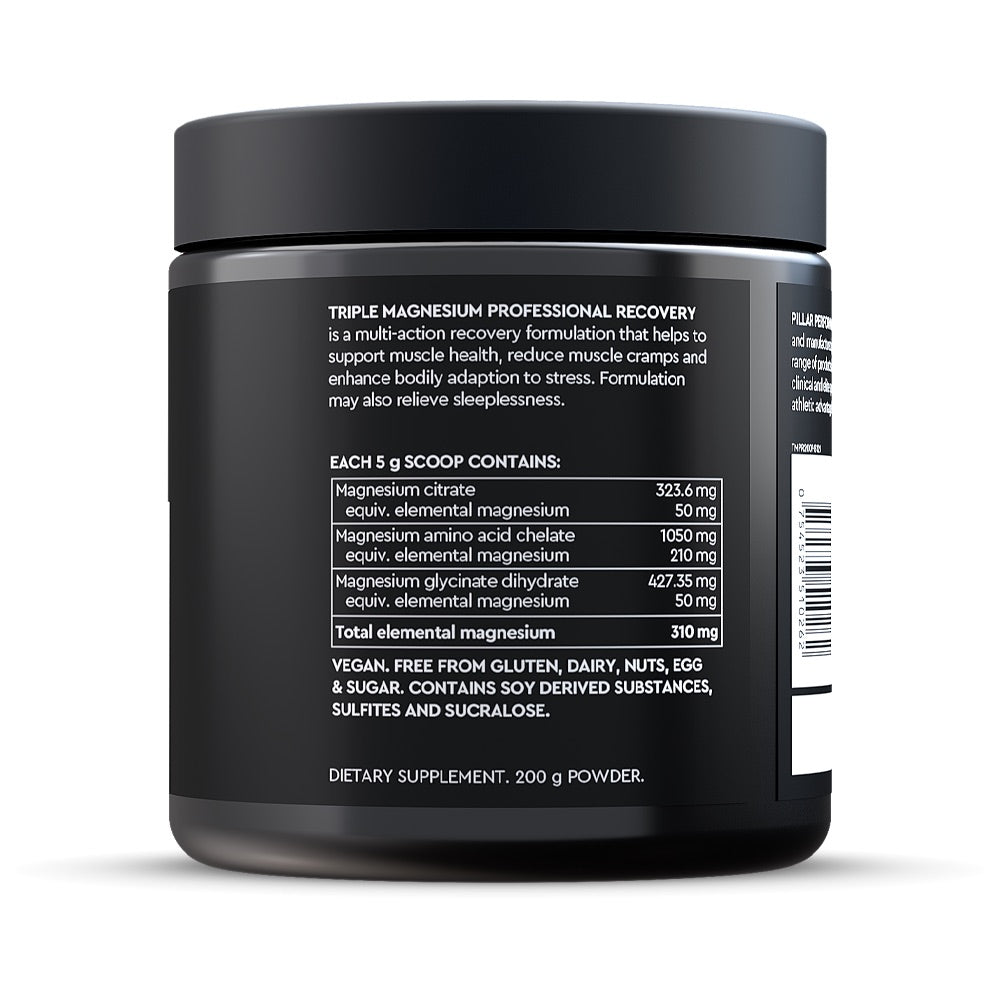 PILLAR PERFORMANCE - TRIPLE MAGNESIUM PROFESSIONAL RECOVERY 200g Frutos del bosque