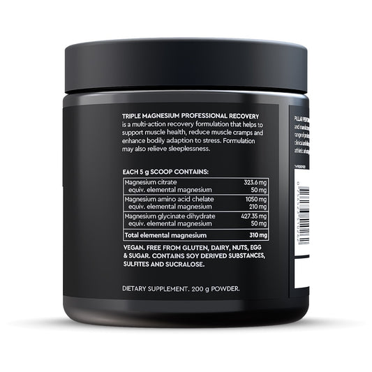 PILLAR PERFORMANCE - TRIPLE MAGNESIUM PROFESSIONAL RECOVERY 200g Frutos del bosque