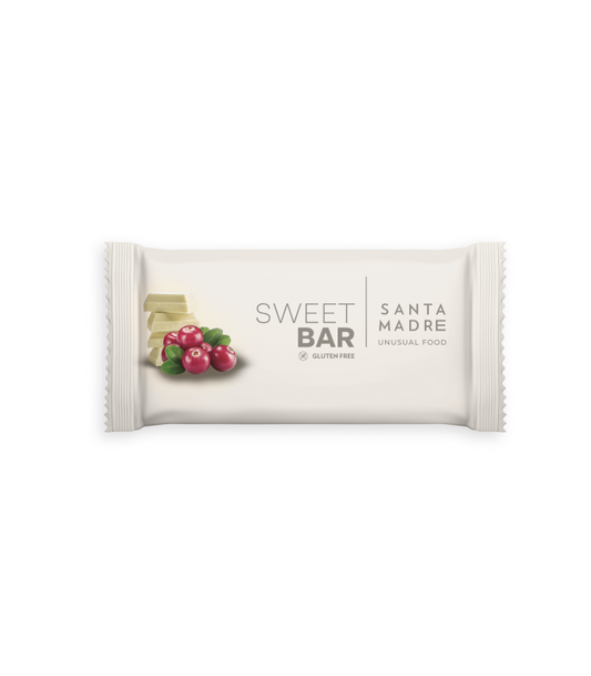 SANTA MADRE - Barrita Energética Sin Gluten · Sweet Bar - Chocolate Blanco y Arándanos
