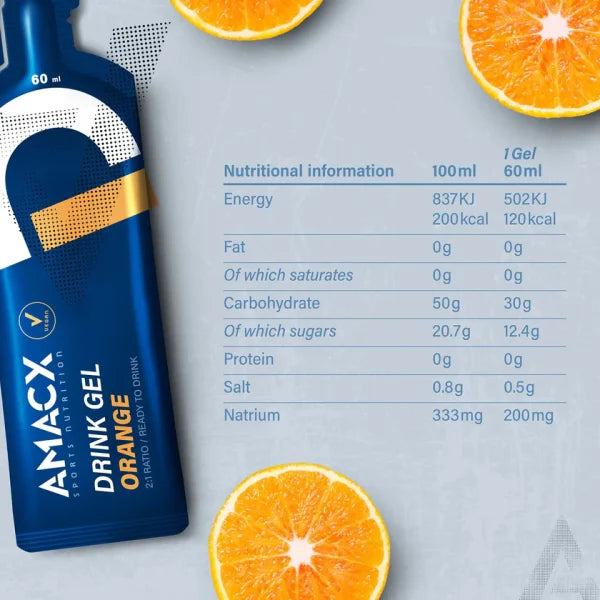 AMACX Drink Gel Naranja | 12 pack