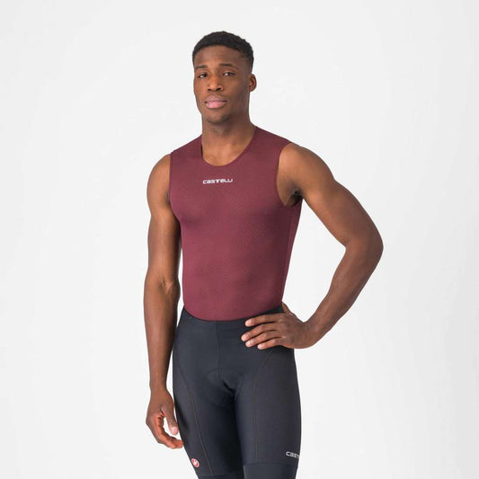 CASTELLI - Camiseta interior Pro Mesh 2.0 s/m Burdeos osc