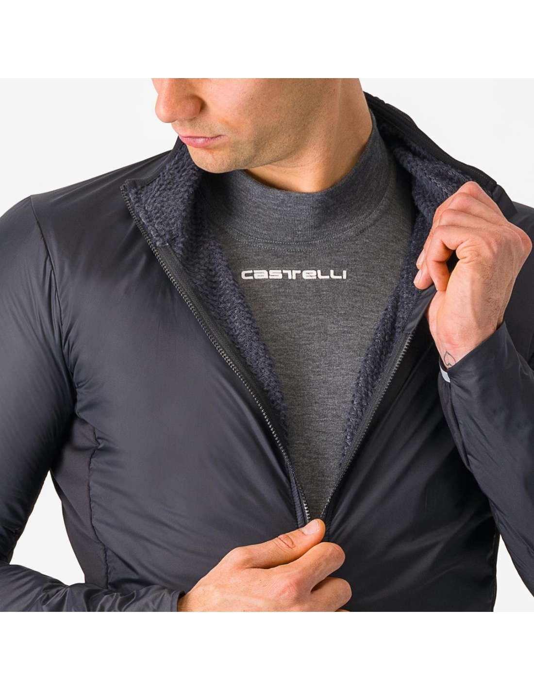 CASTELLI - Chaqueta Fly Direct Neg cl/Gr osc
