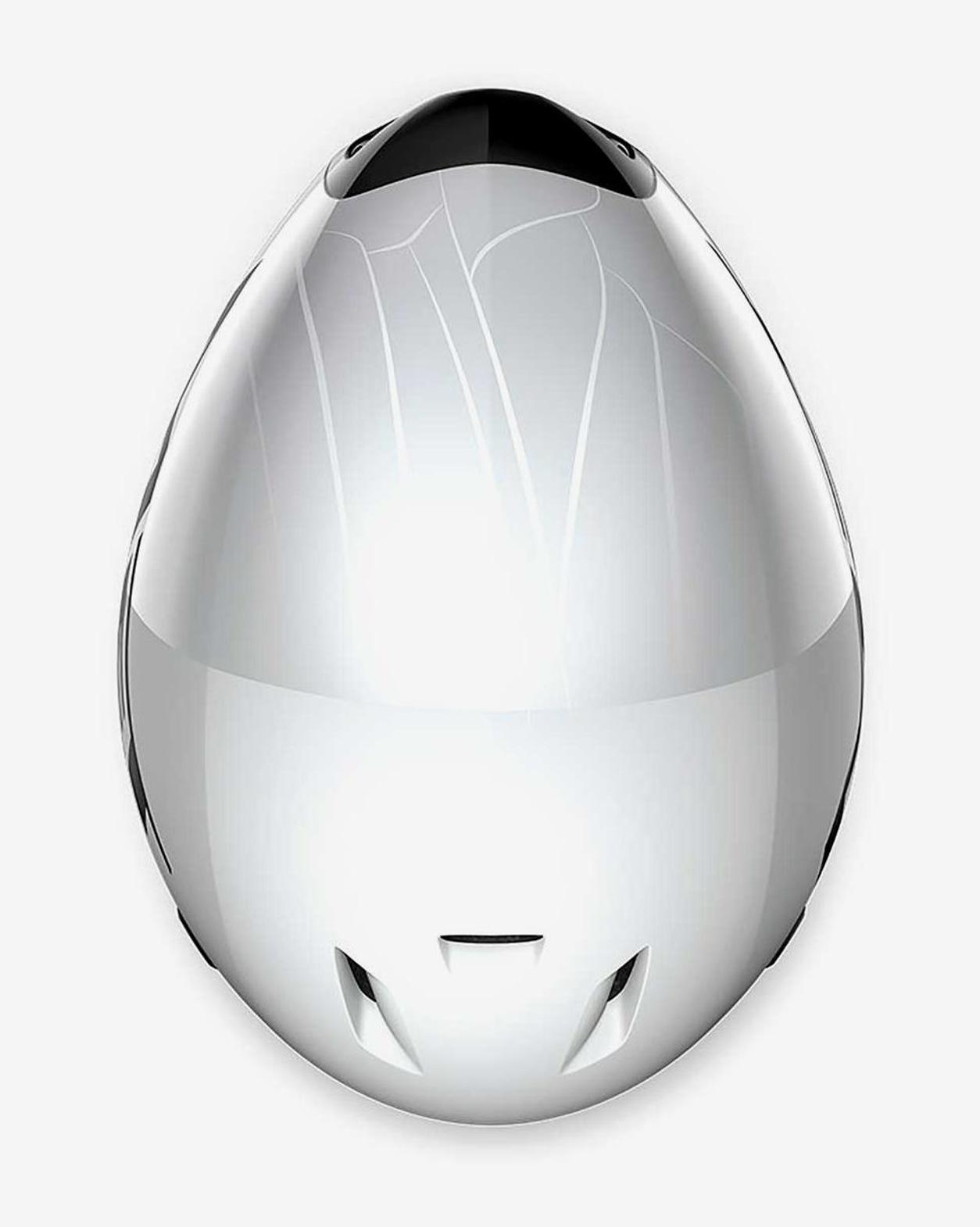 MET - CASCO CRONO - TRIATLON CODATRONCA BLANCO/PLATA MATE BRILLO