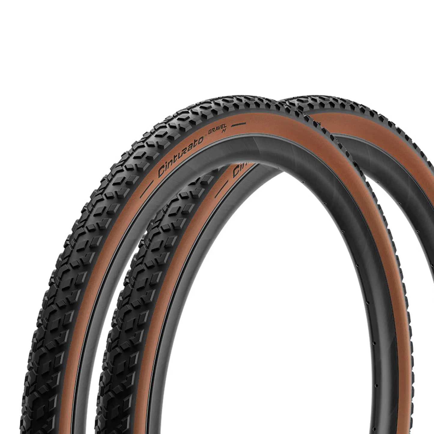 PIRELLI - Pack cubierta Cinturato Gravel Mixed Terrain Classic 700x45 negro marrón (2 unidades)