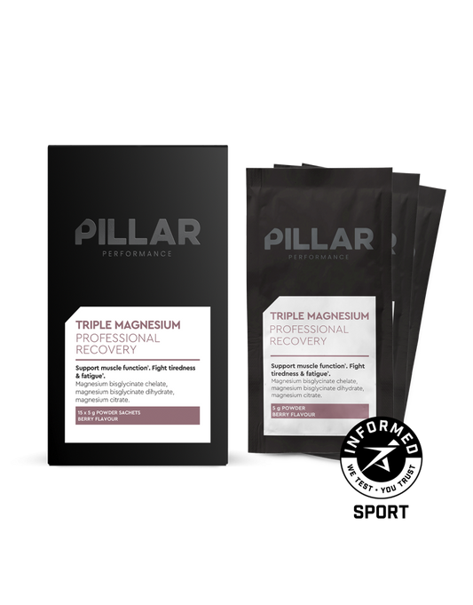 PILLAR PERFORMANCE- Recuperador Triple Magnesium monodosis 5g Frutos del Bosque